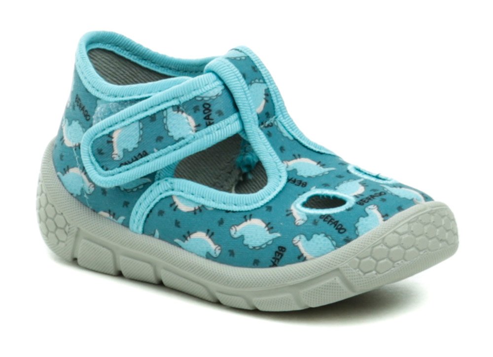 Befado 630P010 tyrkysové dětské bačkůrky EUR 25