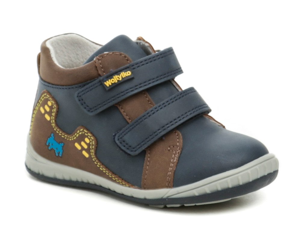 Wojtylko 2T24387 modro hnědé dětské polobotky EUR 26