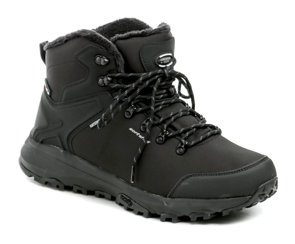 American Club HL142-24 černé pánské nadměrné softshell boty EUR 47
